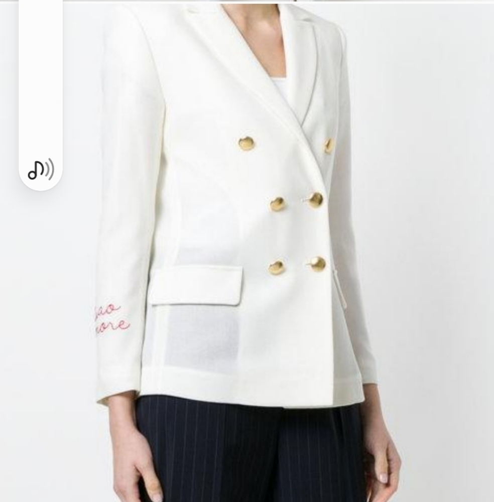 Nwt $1025 Sz M Giada Benincasa Ciao Amore blazer